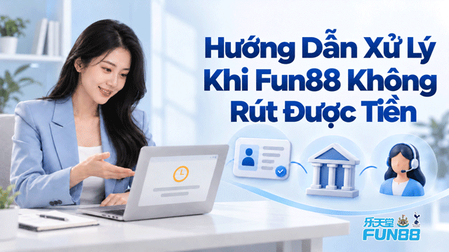 Hướng dẫn xử lý khi Fun88 không rút được tiền